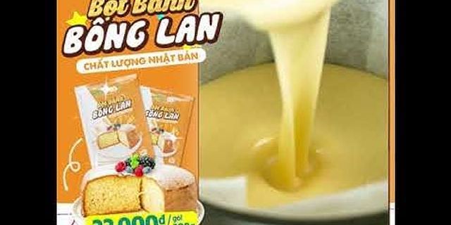 Cách làm bánh bông lan bằng bột xe đạp