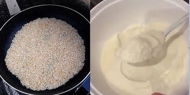 Cách làm gạo vỡ cho be An dặm