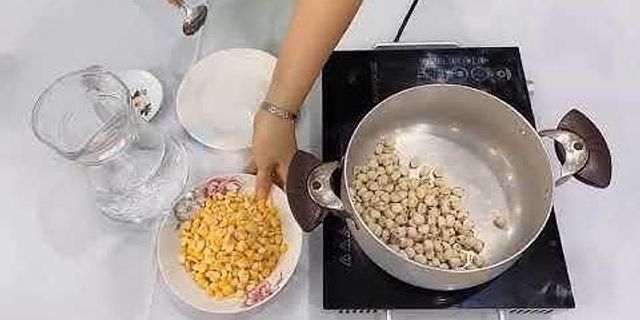 Cách làm sữa hạt sen ngô ngọt
