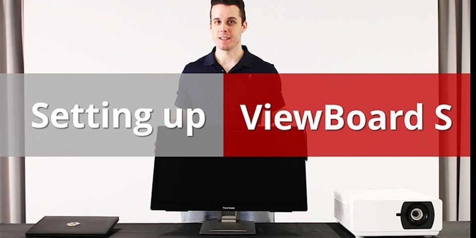 Cách lập màn hình ViewSonic