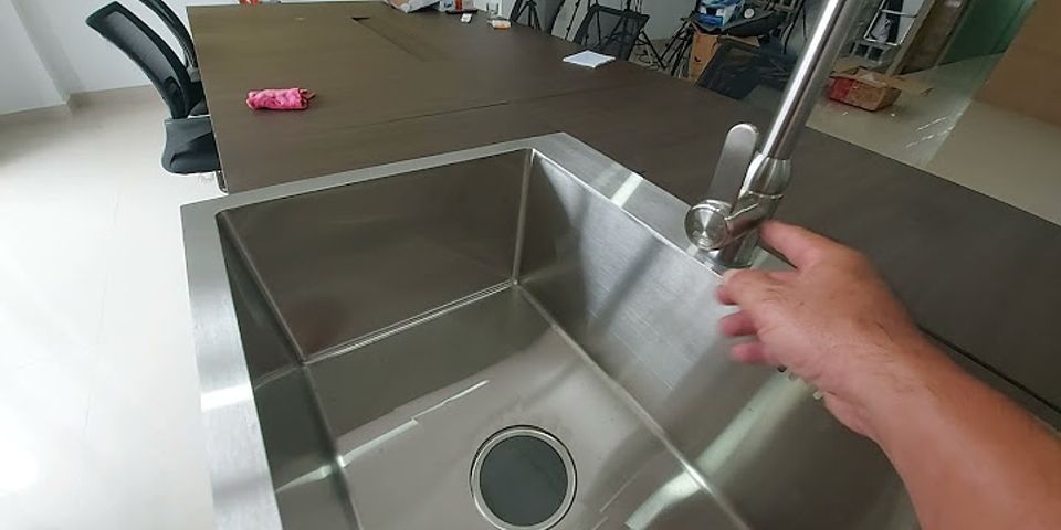 Cách lắp vòi rửa bát nóng lạnh
