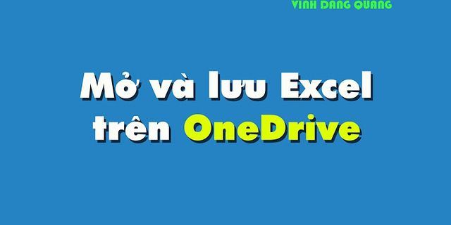 Cách lưu file trên OneDrive