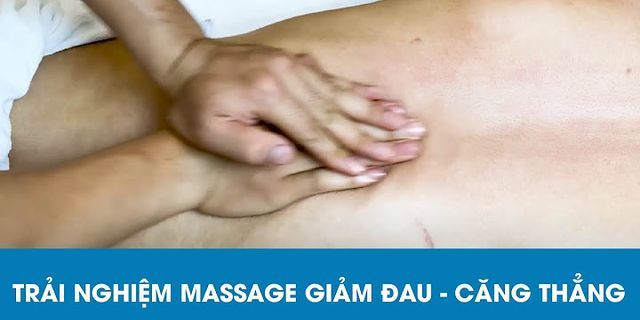Cách massage giảm đau lưng khi đến tháng