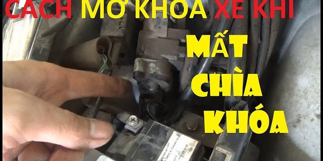 Cách mở khóa xe vision 2017