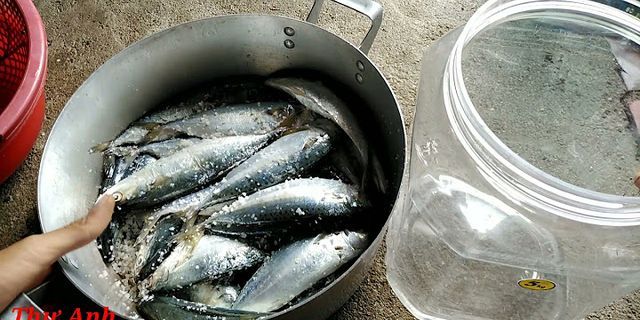 Cách muối cá làm mắm nêm