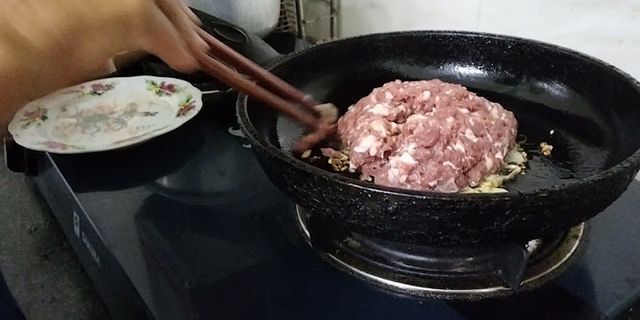 Cách nấu cháo thịt bằm cho bà bầu