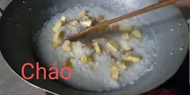 Cách nấu cháo vịt khoai lang