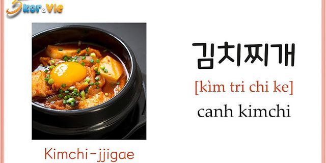 Cách nấu món ăn bằng tiếng Hàn