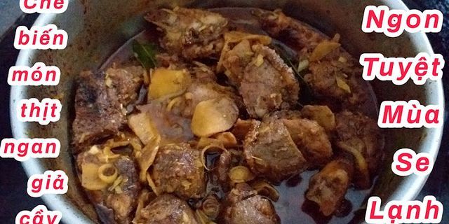 Cách nấu thịt heo giả cầy miền Trung