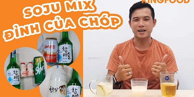 Cách pha rượu soju với sữa chua