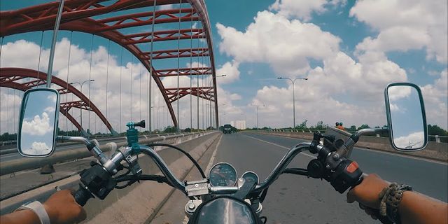 Cách quay video khi đi xe máy