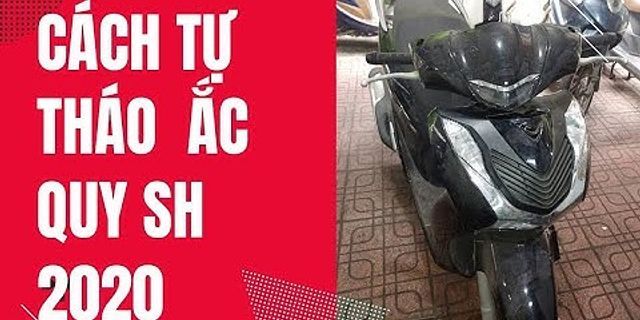 Cách sạc bình ắc quy xe SH