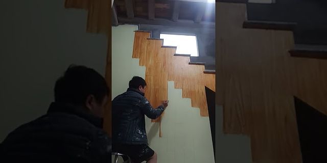 Cách sơn giả gỗ trên tường