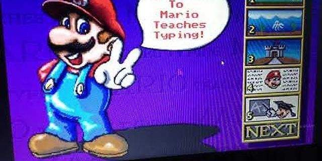Cách sử dụng Mario Teaches Typing