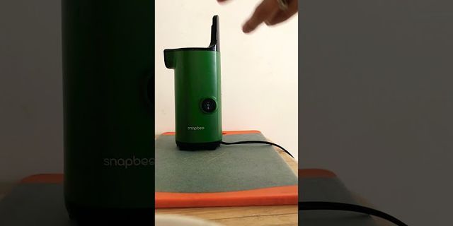 Cách sử dụng máy ép Snapbee