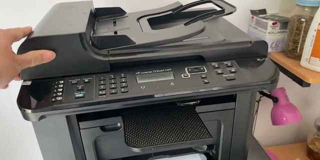 Cách sử dụng máy Fax LaserJet m1212nf MFP