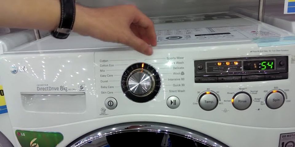 Cách sử dụng máy giặt lg 8 5kg