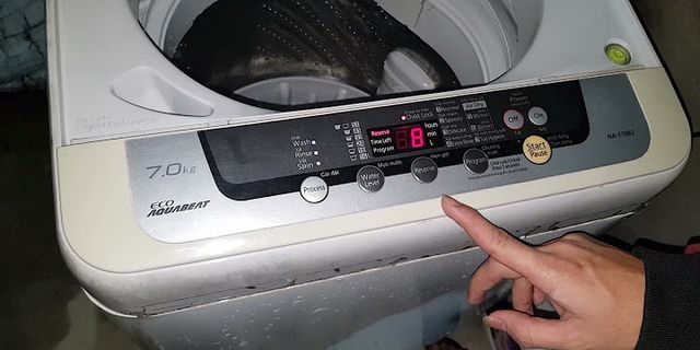 Cách sử dụng máy giặt Panasonic 8kg cửa trên