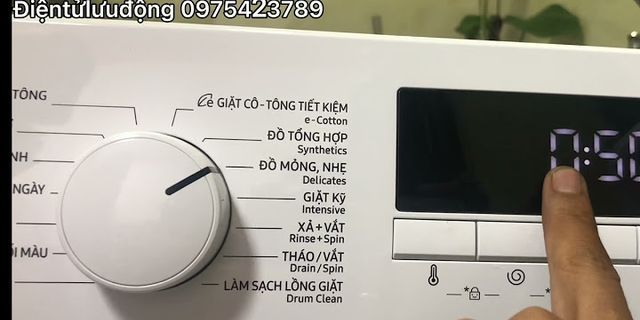Cách sử dụng máy giặt samsung digital inverter