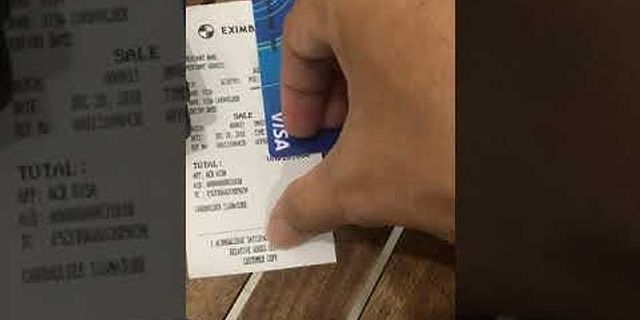 Cách sử dụng máy thanh toán bằng thẻ