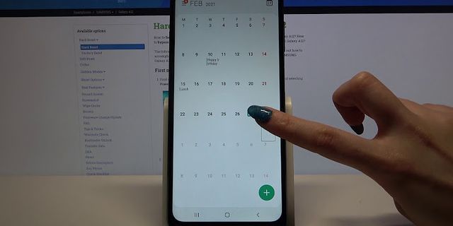 Cách sử dụng Reminder trên Samsung