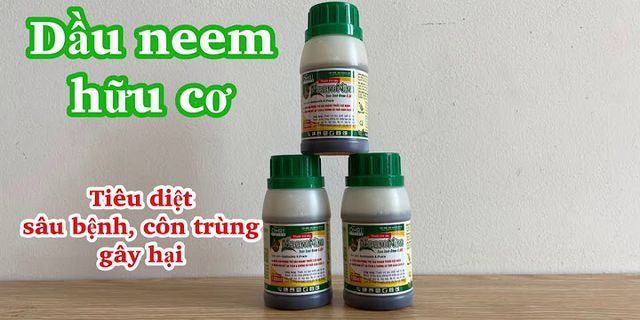 Cách sử dụng tinh dầu neem