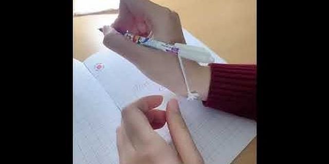 Cách sửa cách cầm bút