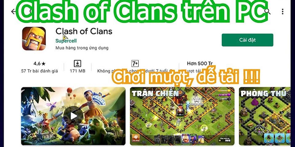 Cách tải clash of clan về máy tính