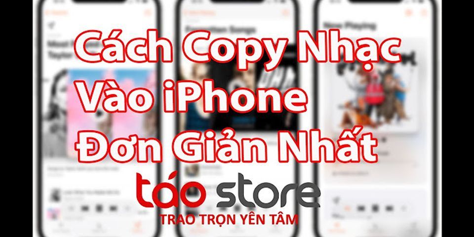 Cách tải nhạc từ máy vào iphone