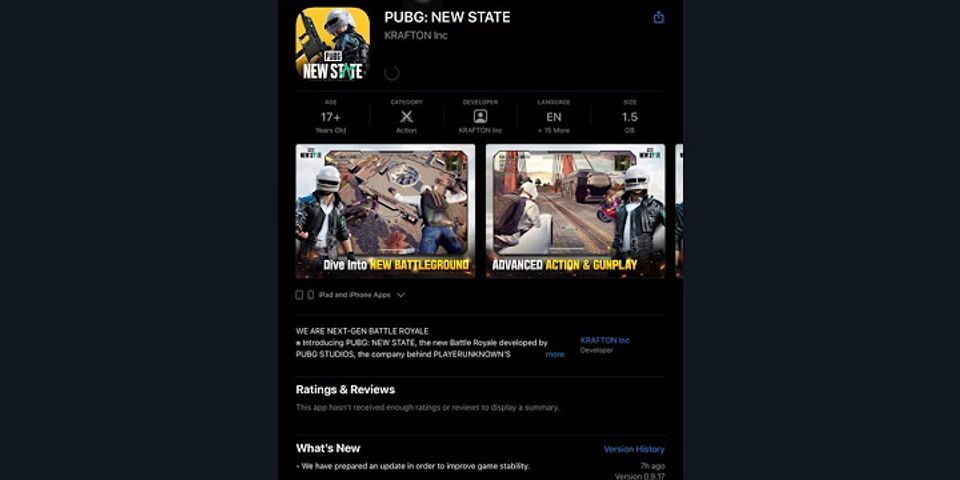 Cách tải PUBG New State trên iOS