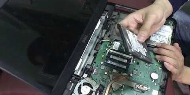 Cách tháo ổ cứng laptop