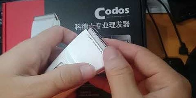 Cách tháo tông đơ Codos CHC 536