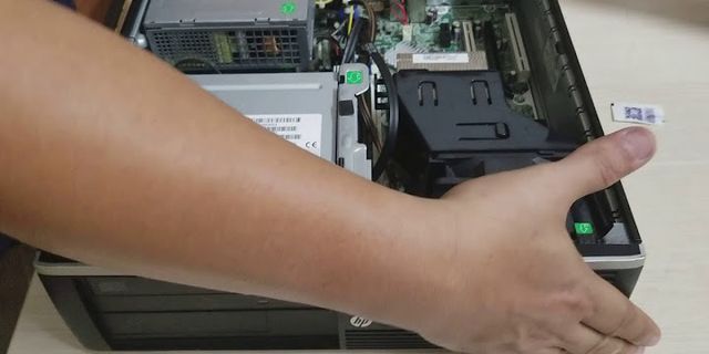 Cách tháo vỏ cây máy tính HP