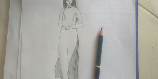 Cách vẽ áo dài cô giáo