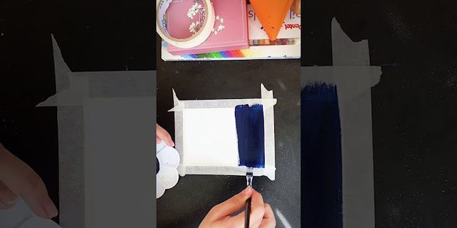 Cách vẽ cây thông bằng màu nước