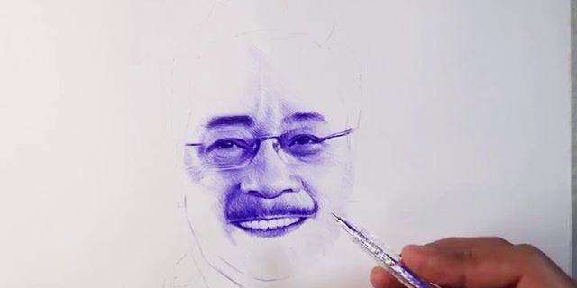 Cách vẽ chân dung bằng bút bi