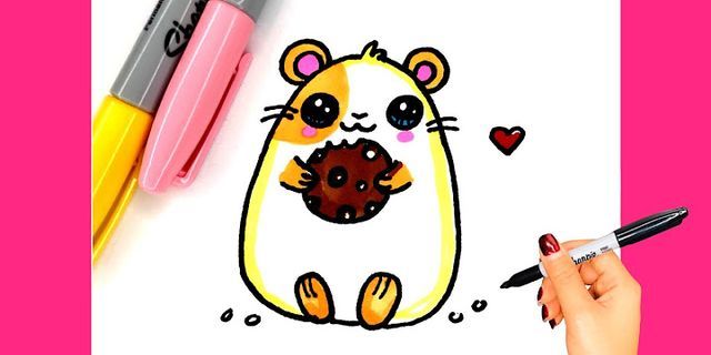 Cách vẽ chuột hamster de thương