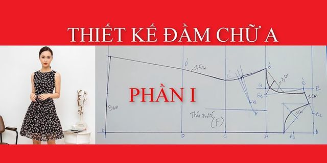 Cách vẽ đầm chữ A