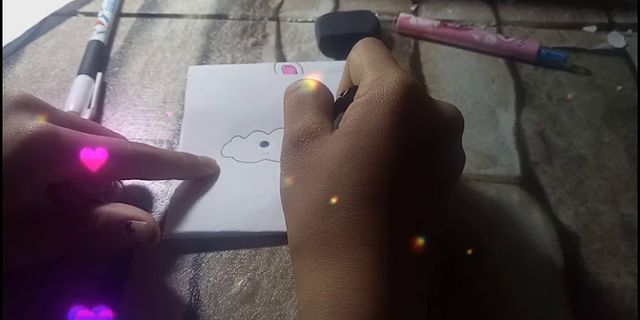 Cách vẽ đám mây cute