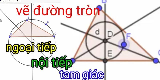 Cách vẽ đường tròn ngoại tiếp tam giác nhanh