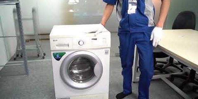 Cách vệ sinh máy giặt Aqua cửa trước