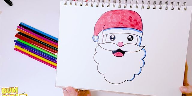 Cách vẽ vẽ ông già Noel