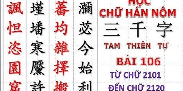 Cách viết la triệu bằng chữ Hán