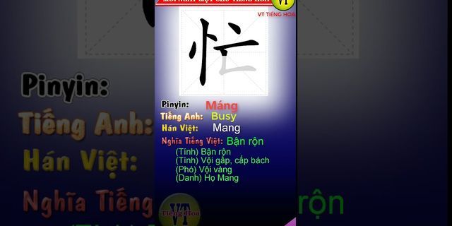 Cách viết tay tiếng Trung