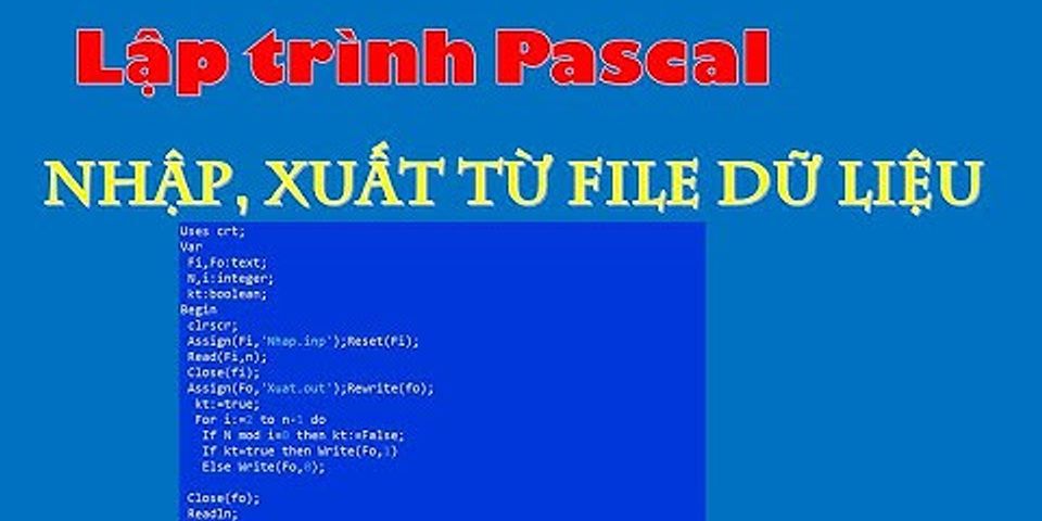 Cách xóa file trong Free Pascal