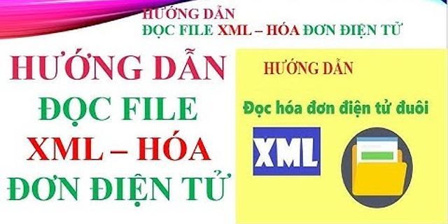 Cách xuất file XML hóa đơn điện tử