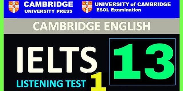Cambridge English 13 listening test 1
