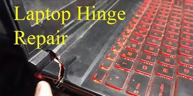 Can a broken hinge on a laptop be fixed?
