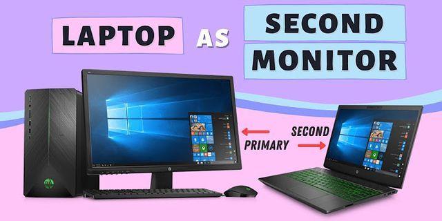 Can a laptop be used as a second monitor?