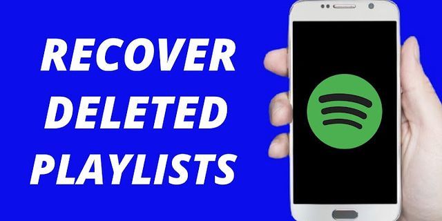 Can you access deleted playlists on Spotify?
